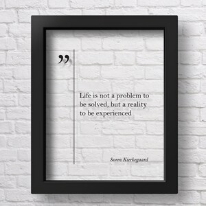 TRANSPARENT Soren Kierkegaard Quote Life Quotes Wall Art Soren Kierkegaard Print Great Quotes Kierkegaard Art Quotes Poster Graduation Gift