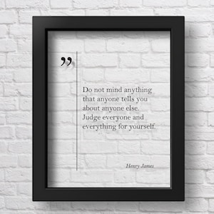 TRANSPARENT Henry James Quote, Inspiring Wall Art Henry James Wall Art Friend Gift Graduation Gift Henry James Poster Henry James Print