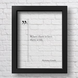TRANSPARENT Mahatma Gandhi Quote Gandhi Print Love Wall Art Gandhi Wall Art Husband Gift Gandhi Poster Inspirational Art Scandinavian Gandhi