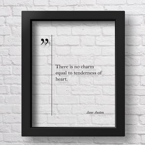TRANSPARENT Jane Austen Quote, Love Print Jane Austen Wall Art Love Wall Art Jane Austen Print Husband Gift Jane Austen Poster Inspirational