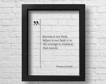 Transparent Winston Churchill Quote Motivational Wall Art Churchill Art Inspiring Wall Art Churchill Print Churchill Quotes Churchill Poster
