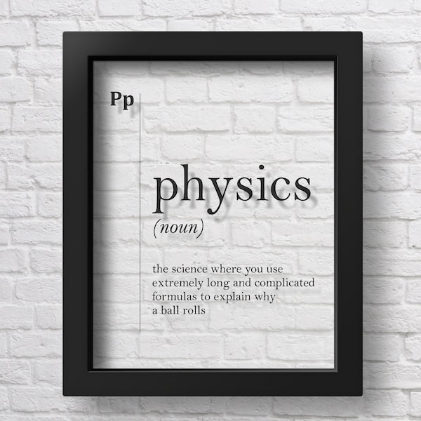 Physics Poster Etsy