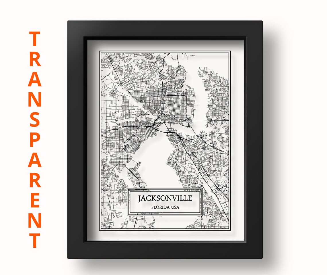TRANSPARENT Jacksonville City Map Detailed Jacksonville Map ...