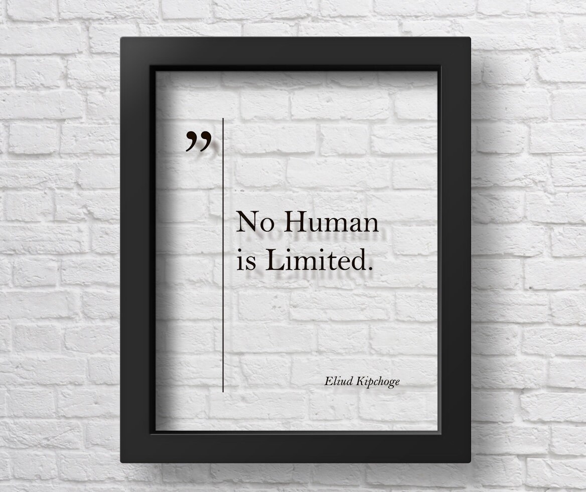 No Human Is Limited - Eliud Kipchoge T-Shirt No Human Is Limited - Eliud Kipchoge T-Shirt