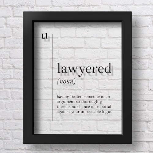 Legal Assistant Definition Print Lawyer Gift Lawyer Office Etsy