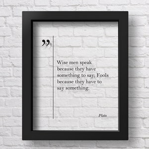 TRANSPARENT Plato Quote, Wise Quotes Life Quotes Plato Print Philosophy Quotes Plato Wall Art Plato Poster Great Quotes