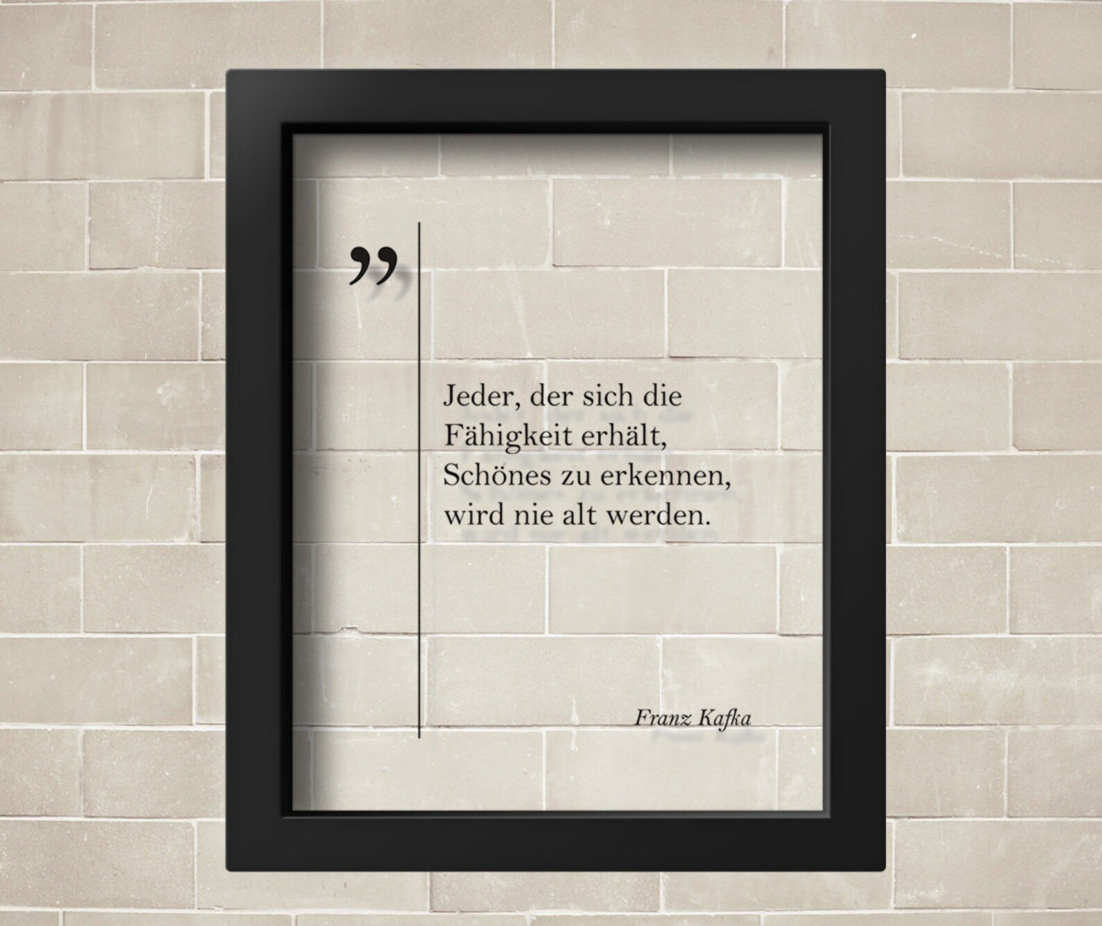 TRANSPARENT Franz Kafka Zitat Jahrestag Geschenk Deutsche Zitate