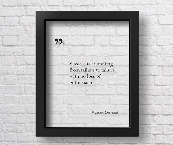 TRANSPARENT Winston Churchill Quote Motivational Wall Art Churchill Print Inspiring Wall Art Churchill Art Churchill Quotes Churchill Poster