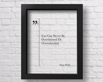 Affiche Murale Oscar Wilde « Be Yourself » - Décoration Motivation Bureau, Chambre, Salon - 50x75 Cm - Sans Cadre - 10