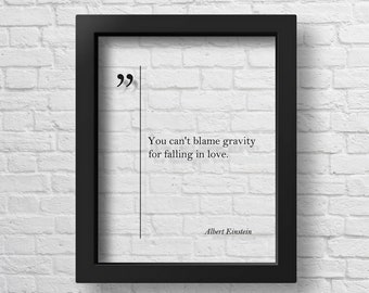 TRANSPARENT Albert Einstein Quote Einstein Print Love Wall Art Einstein Wall Art Husband Gift Einstein Poster Inspirational Art Love Print