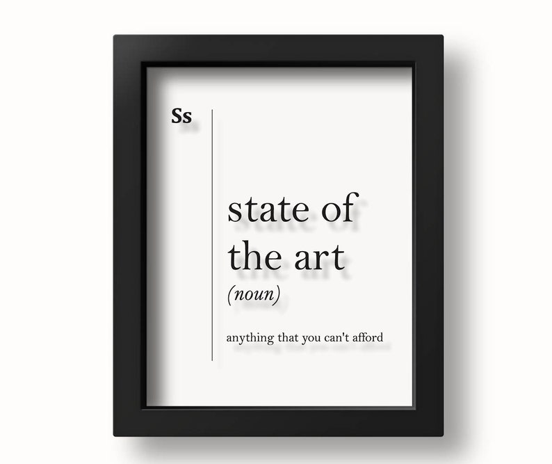 TRANSPARENT State Of Art Definition Print Funny Poster Artist Etsy