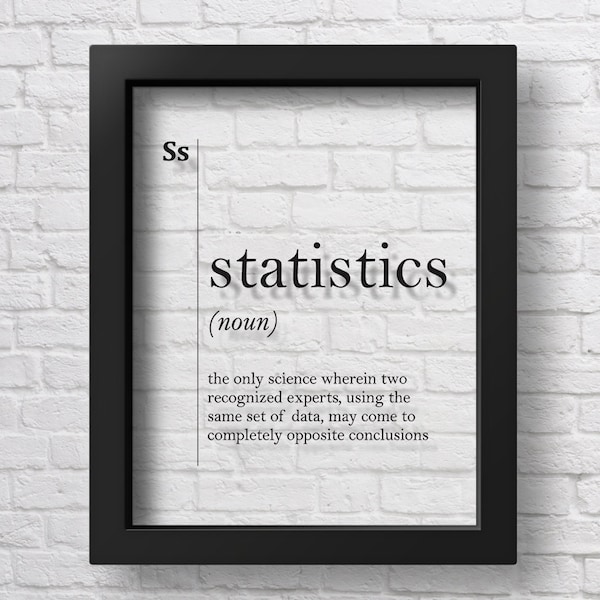 Statistics Poster - Etsy