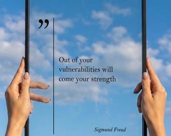 Transparent Sigmund Freud Quote Print, Motivational Freud Wall Art, Acrylic Glass Poster