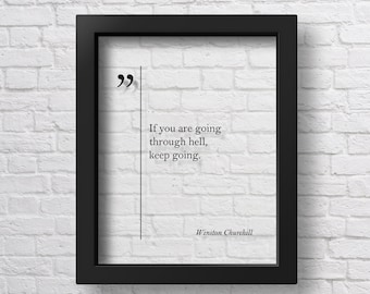 Transparent Winston Churchill Poster, Churchill Quote Motivational Wall Art Churchill Print Inspiring Wall Art Churchill Art
