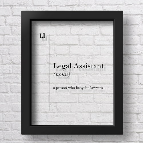 TRANSPARENT Paralegal Definition Print Lawyer Gift Lawyer Etsy
