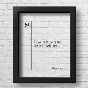 TRANSPARENT Oscar Wilde Quote Oscar Wilde Poster Oscar Wilde Print Oscar Wilde Gift Oscar Wilde Wall Art Great Quotes Graduation Gift