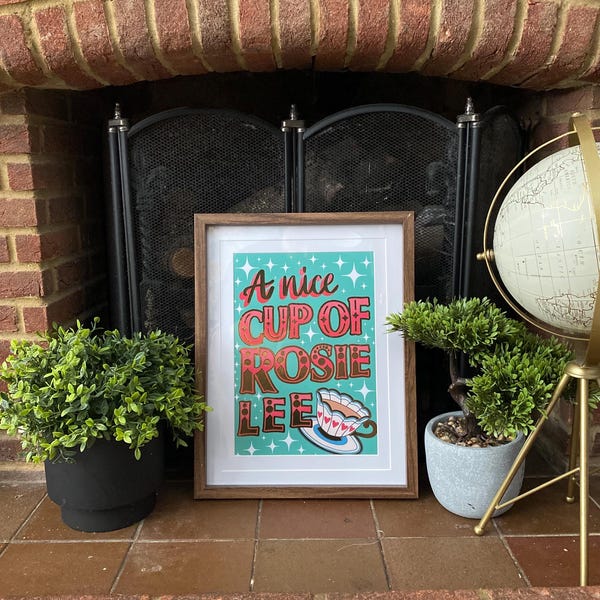 Rosie Lee Art Print: British Nostalgia Kitchen Decor