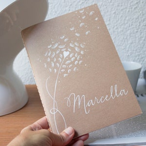 Regalo festa della mamma artigianale quaderno scritto e disegnato a mano personalizzabile.