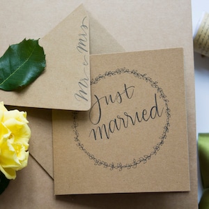 Biglietto auguri matrimonio scritto a mano.
