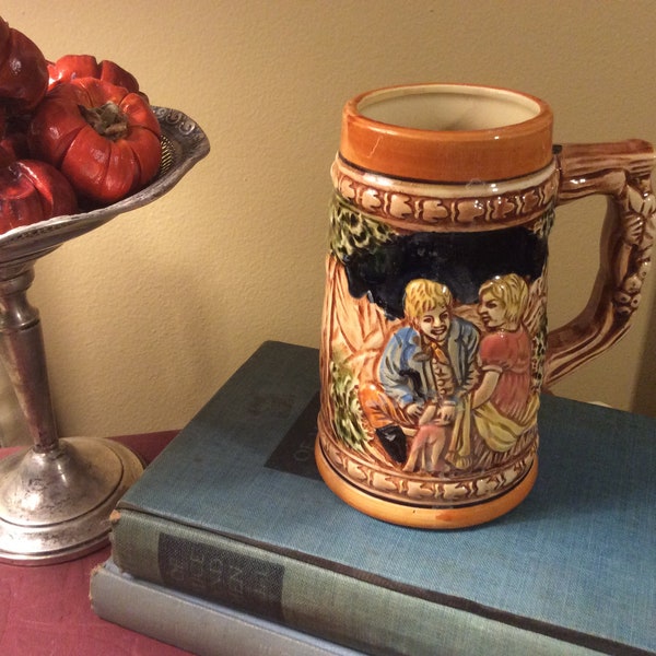 Vintage Ceramic Beer Stein - Made in Japan