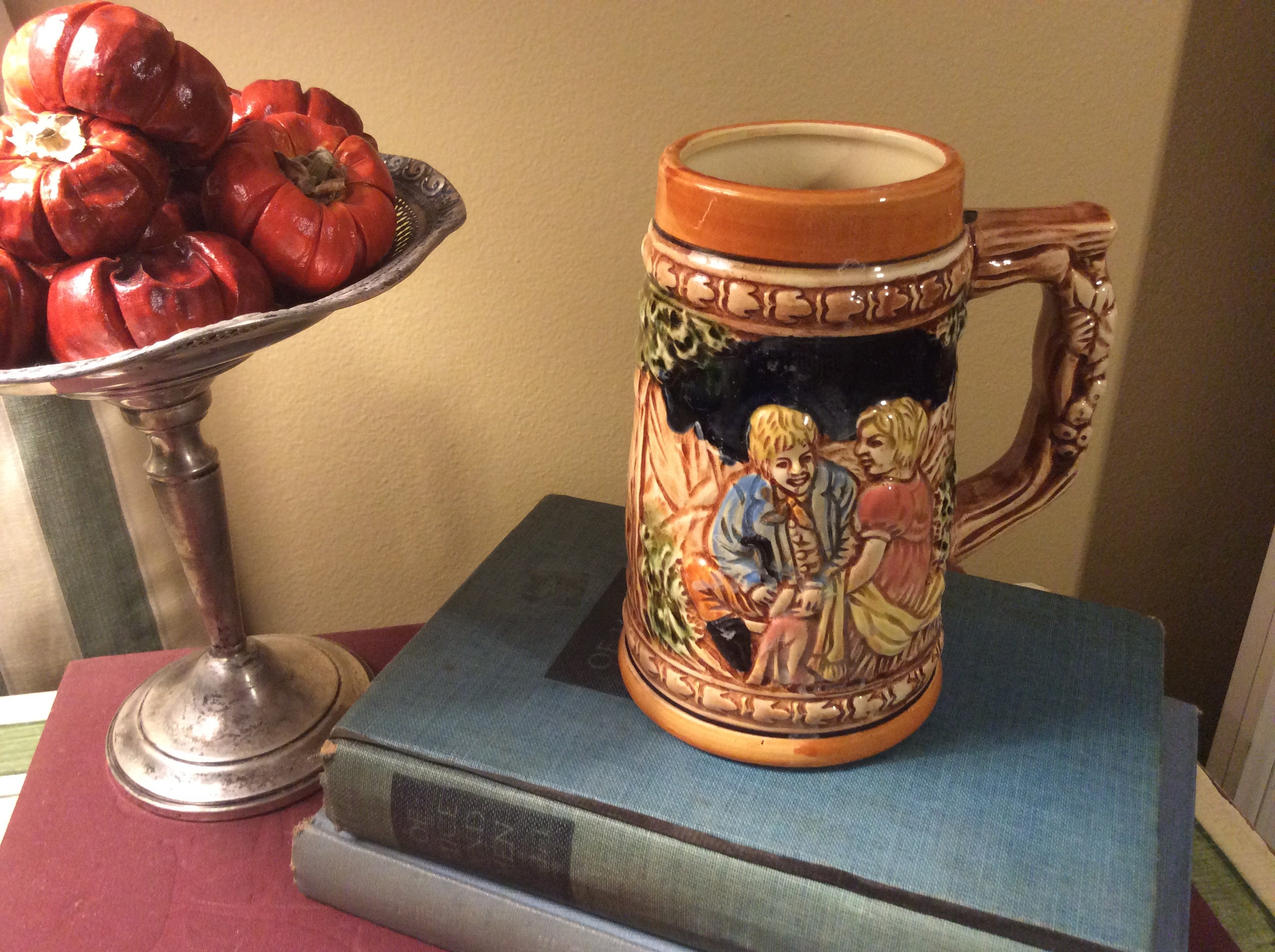 Vintage Ceramic Beer Stein Made in Japan Etsy