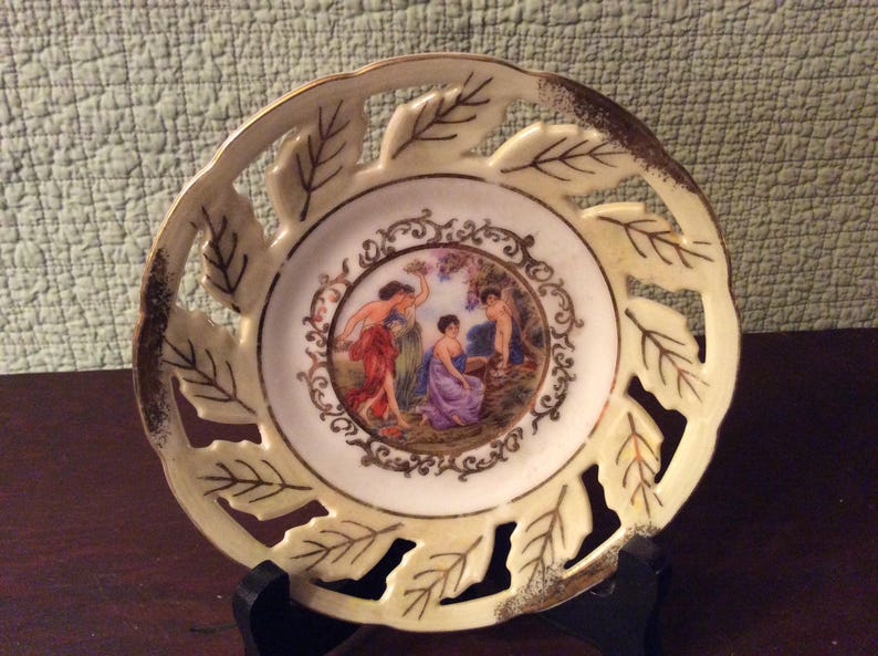 Hand Painted Vintage Royal Halsey Saucer Dish Very Fine China Kitchen Royal Halsey Very Fine China Worth