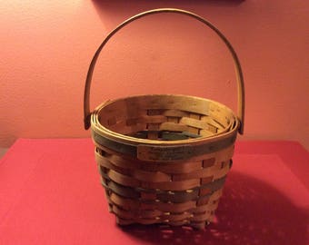 Vintage Longaberger Christmas Collection Basket - Jingle Bell Basket 1994