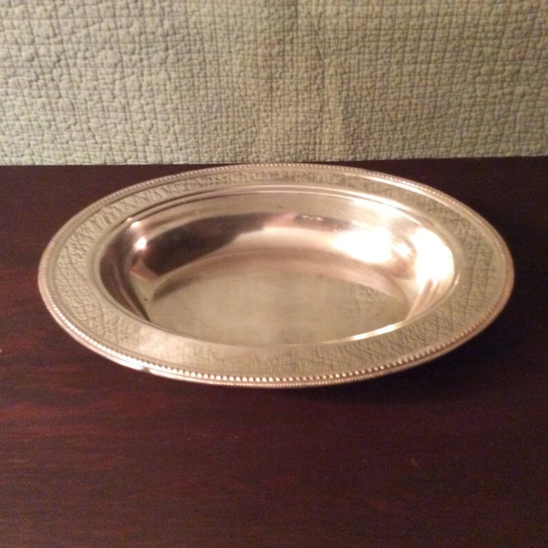 Vintage Glastonbury Silver Plate 218 Serving Bowl Etsy
