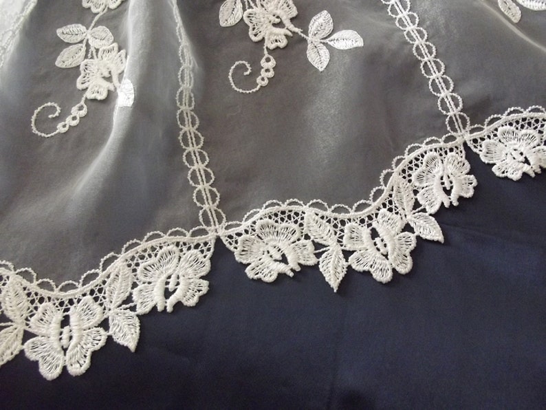 white curtains pair of curtains France antique curtains roses vintage curtains Lace Curtains romantic home decor Lace Curtains