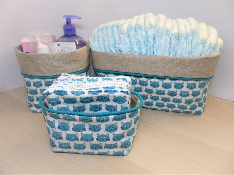 Panieres De Table A Langer Et Lingettes Lavables Bebe Etsy