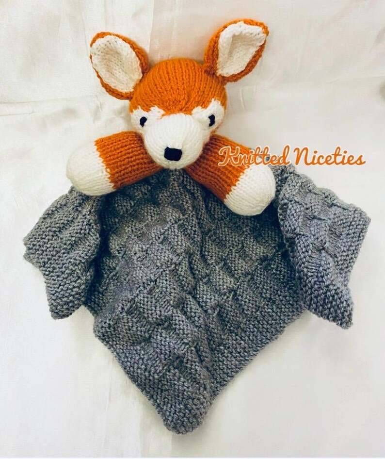 Fox Cardigan & Beanie or Bobble Hat, Hand Knit Baby Clothing zdjęcie 19