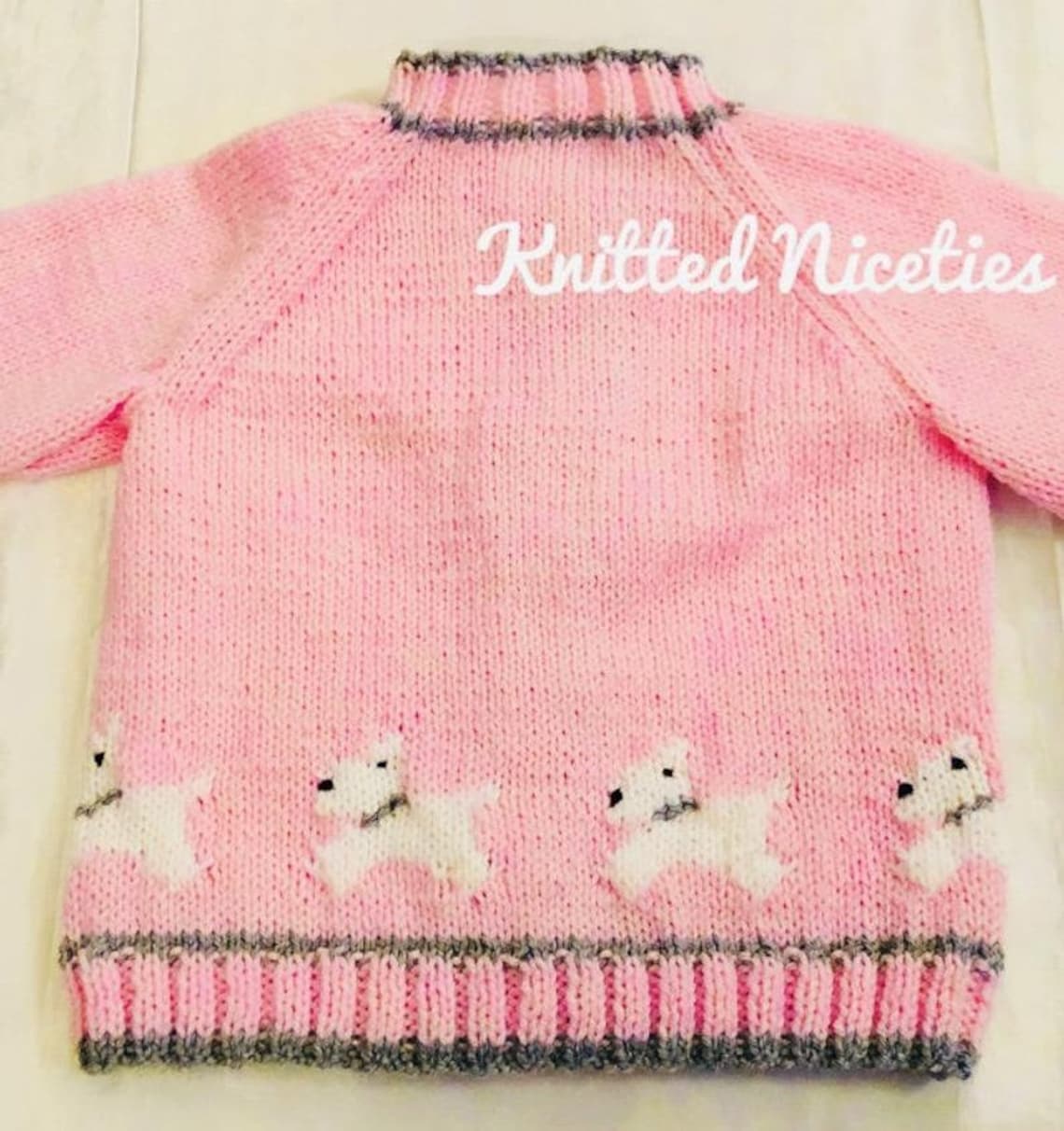 Scottie Dog Intarsia Cardigan main image 1
