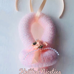 Dummy Pram Charm, Knitted Hanging Pacifier Pram Charm