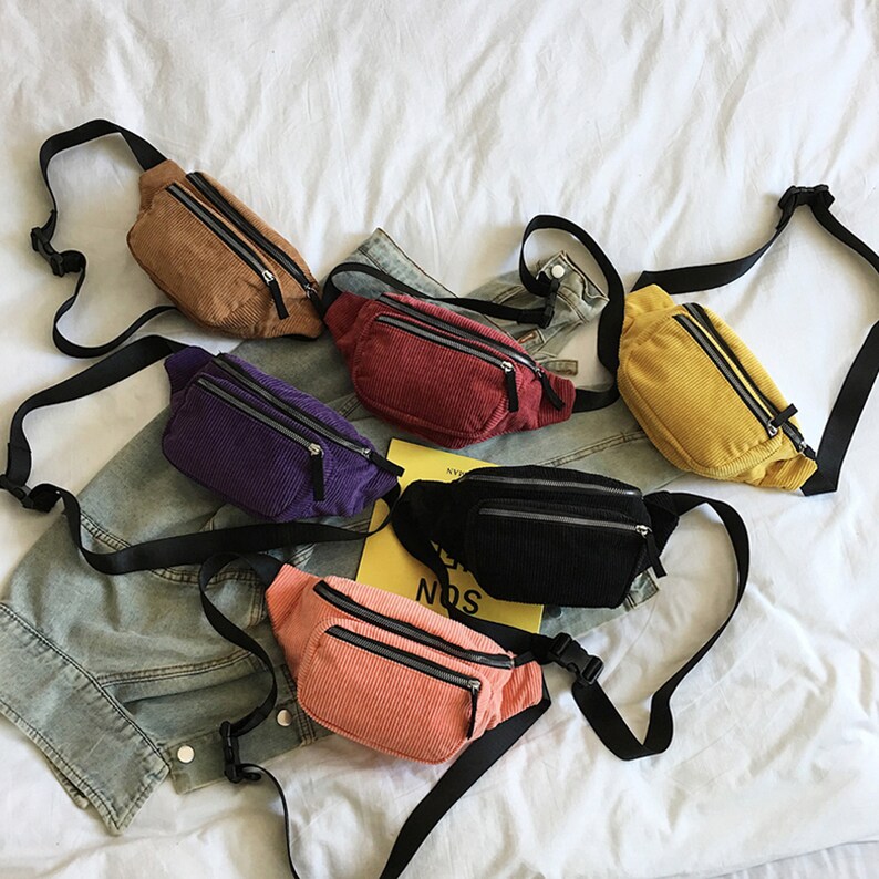 Corduroy Fanny Pack Fanny Pack Vintage Fanny Packs Fannypack Etsy