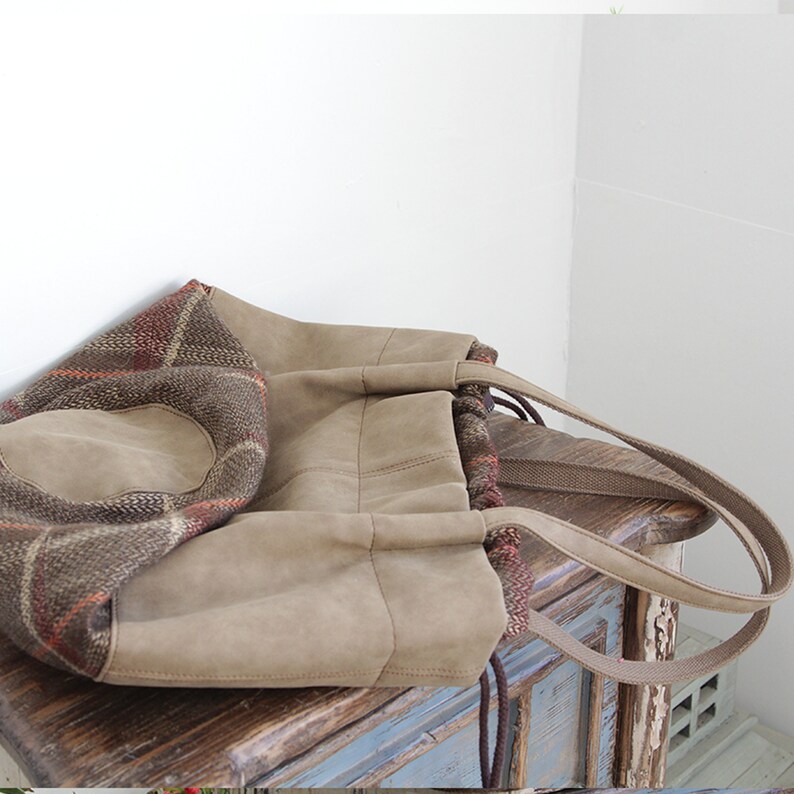Retro Bucket Bag Handbag Lady/'s Shoulder Bag Tote Bag Teacher Bag Collage Bag Brown Tote Bag Large Tote Bag Shopping Bag Tote Bags For Women