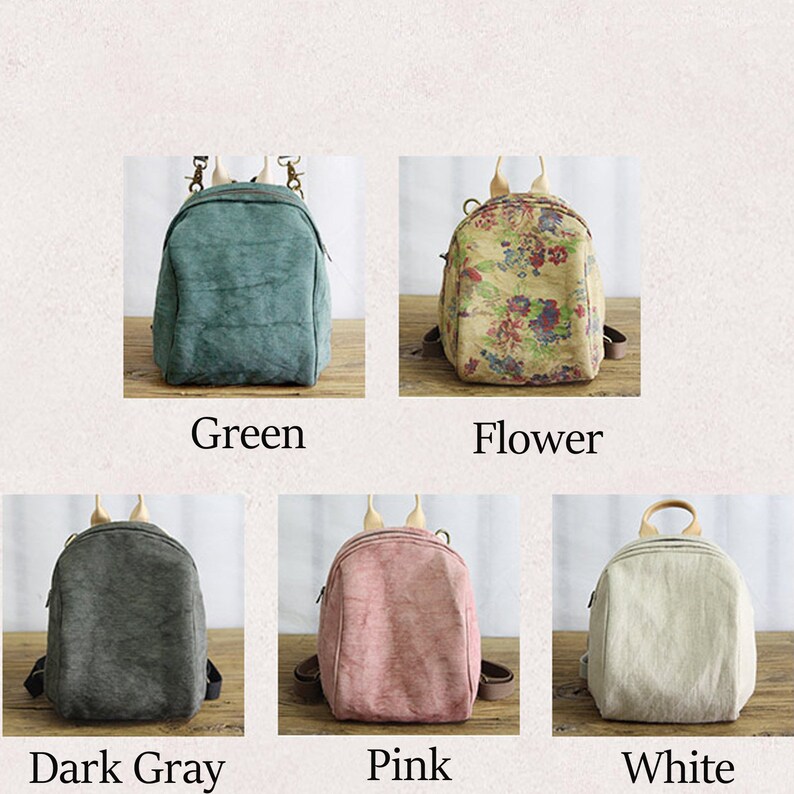 Small Backpack Mini Backpack Convertible Backpack Purse Backpack Women Canvas Rucksack Hipster Backpack Shoulder Bag School Bag For Girls