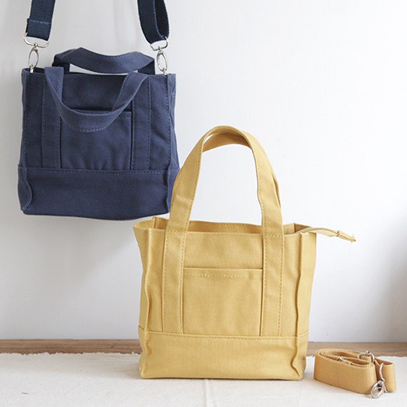 small canvas shoulder bag