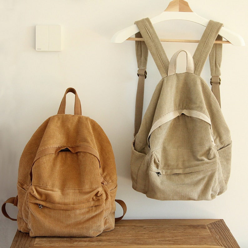 corduroy backpack purse