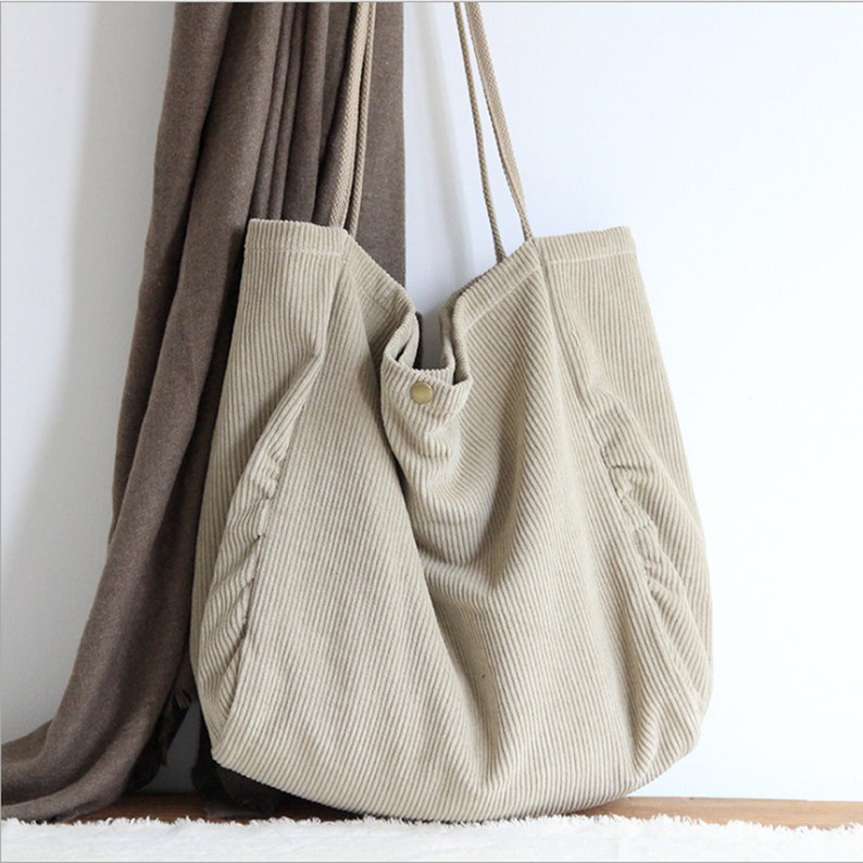 Corduroy Bag Corduroy Tote Bag Tote Bags For Women Tote Bag | Etsy
