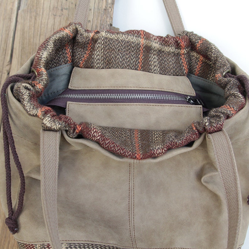Retro Bucket Bag Handbag Lady/'s Shoulder Bag Tote Bag Teacher Bag Collage Bag Brown Tote Bag Large Tote Bag Shopping Bag Tote Bags For Women