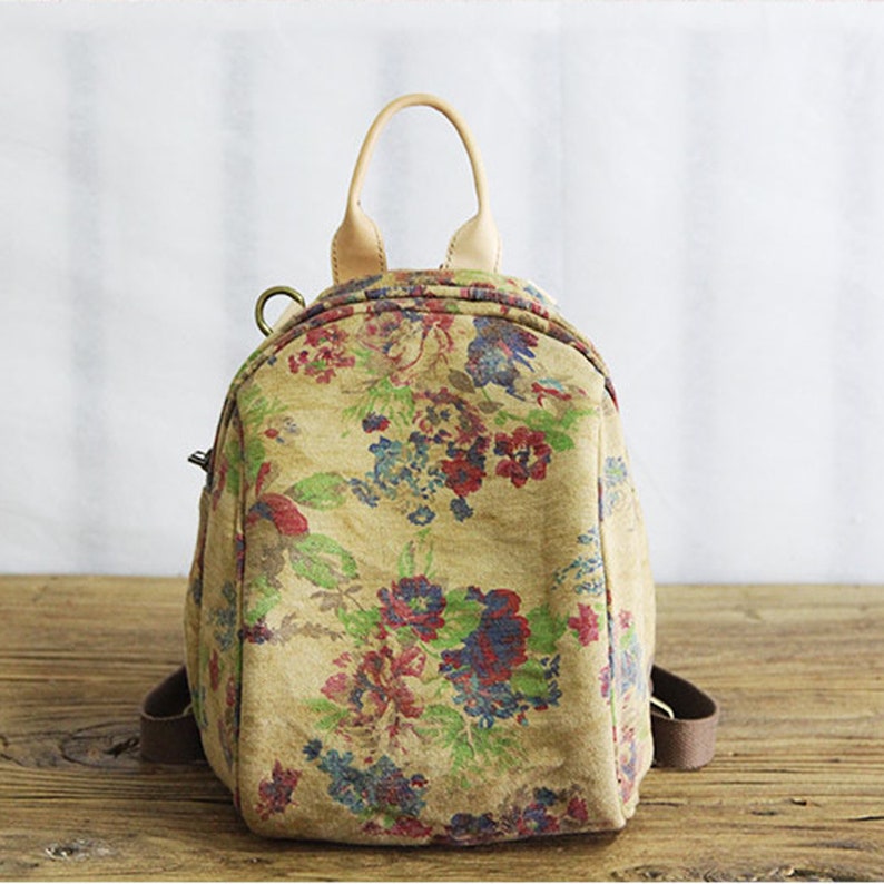 Small Backpack Mini Backpack Convertible Backpack Purse Backpack Women Canvas Rucksack Hipster Backpack Shoulder Bag School Bag For Girls