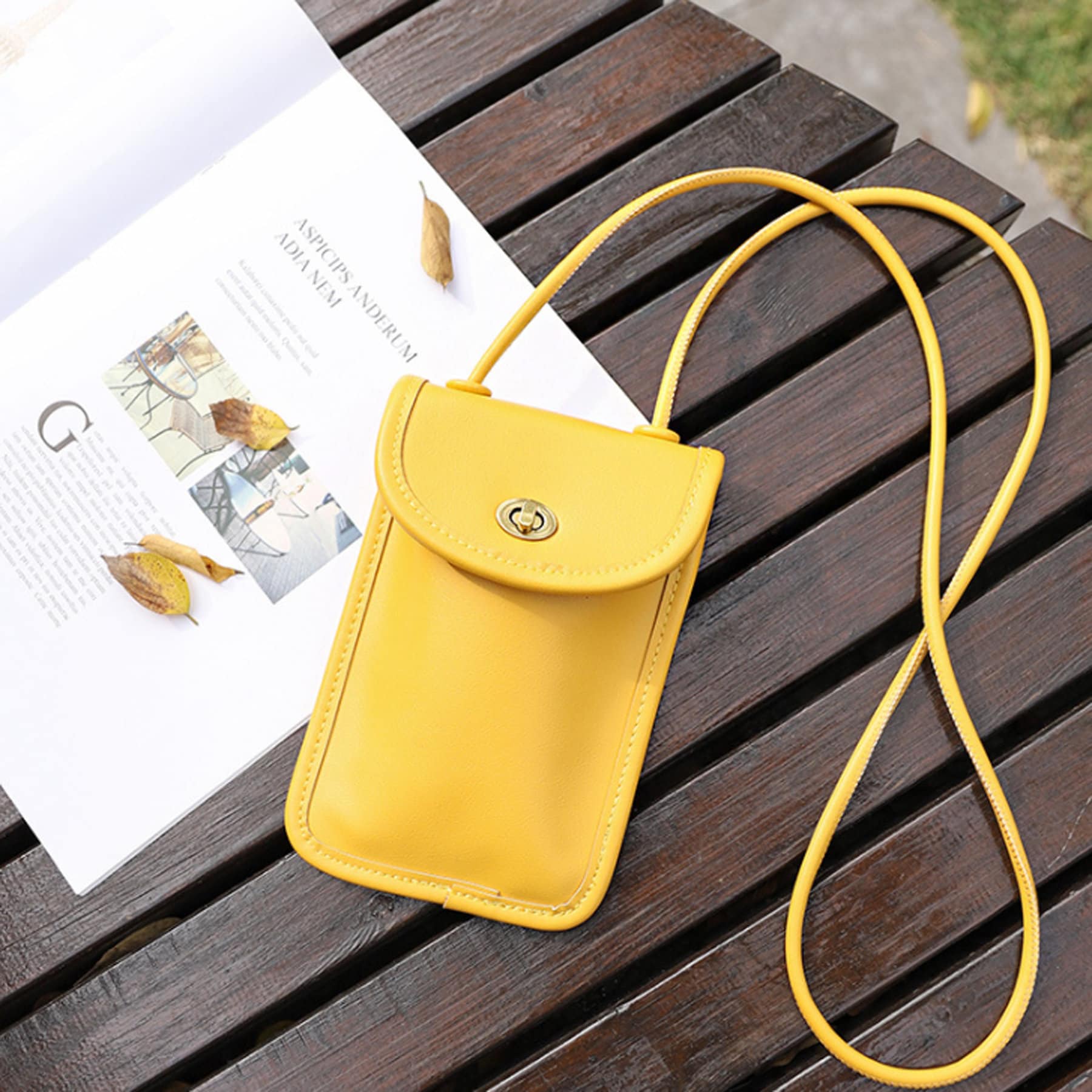 PU Phone Bag Cell Phone Wallet Phone Crossbody Sling Bag Phone Etsy