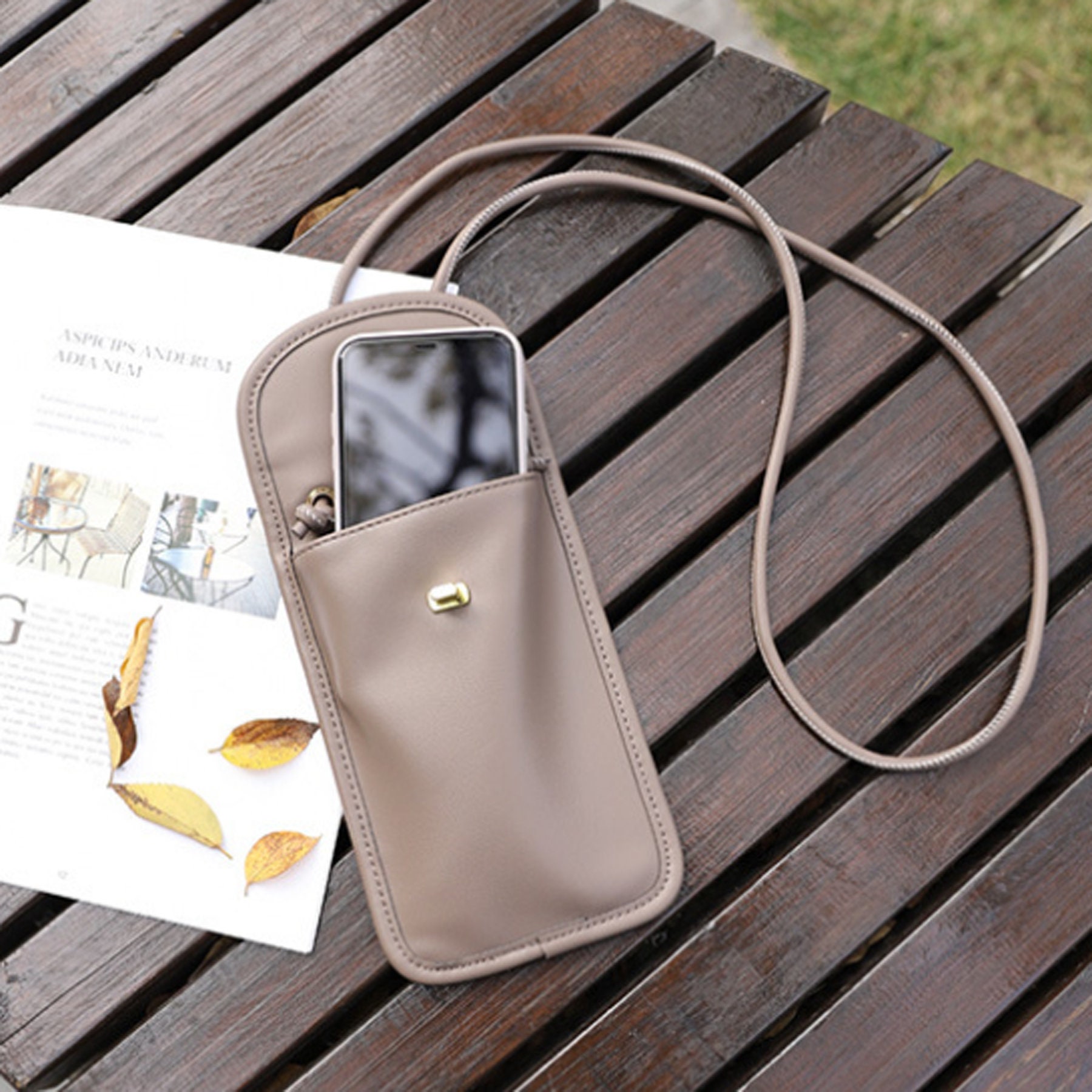 PU Phone Bag Cell Phone Wallet Phone Crossbody Sling Bag Phone Etsy