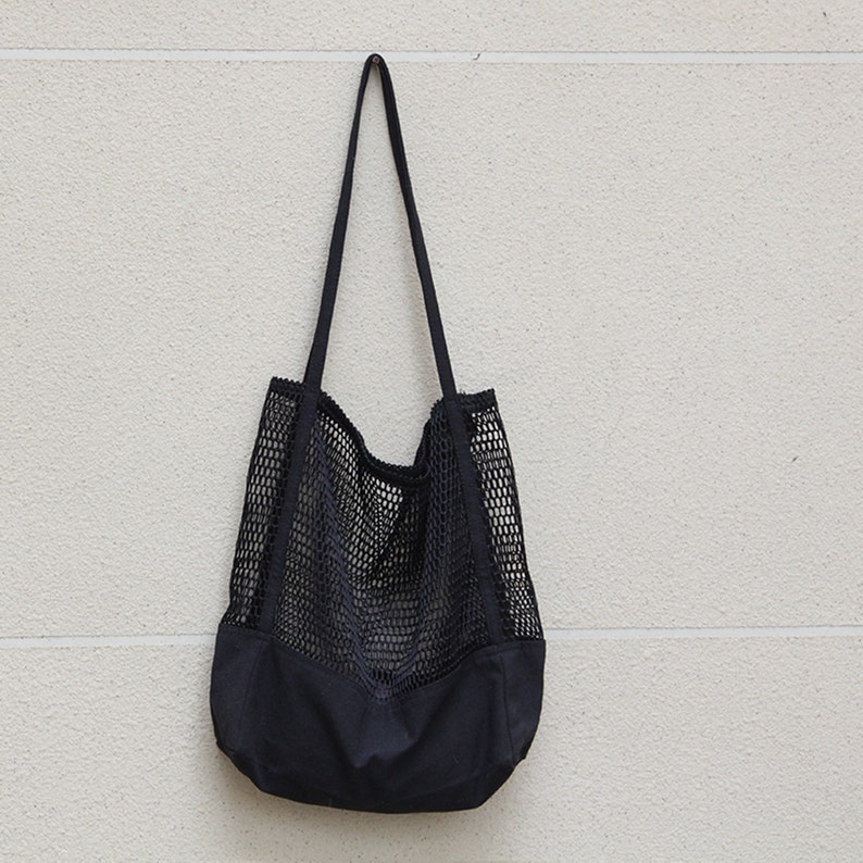 fishnet tote bag