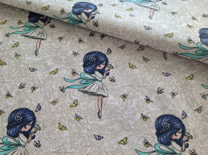 Tissus pour filles tissus imprimé fée tissus pour enfants Etsy