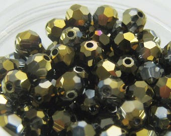 Lot 20 Round Swarovski Crystal Dorado 2X - 4 mm