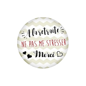 2 Cabochons en Verre Rond, Retraite 3