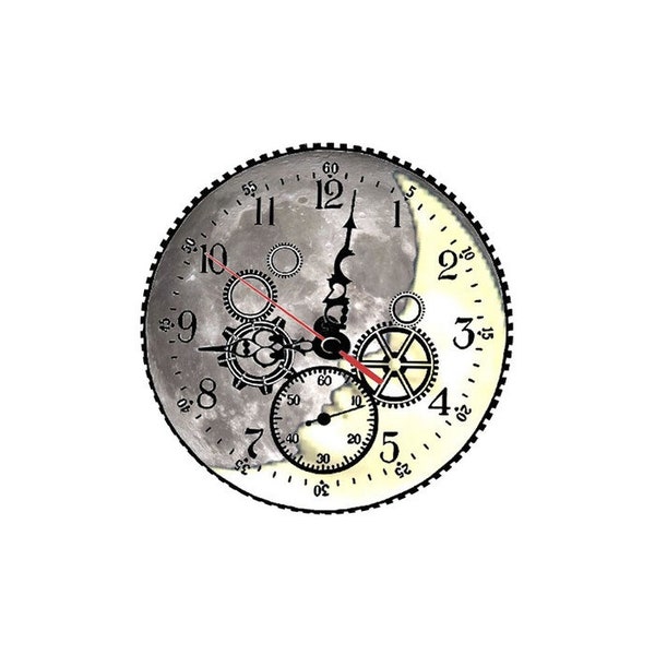 1 Cabochon en Verre Rond, Steampunk Horloge Rouages