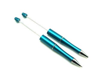 1 Stylo Bille, Stylo Bijou, Personnalisable, métal/synthétique, Stylo Bleu Turquoise, 15 cm