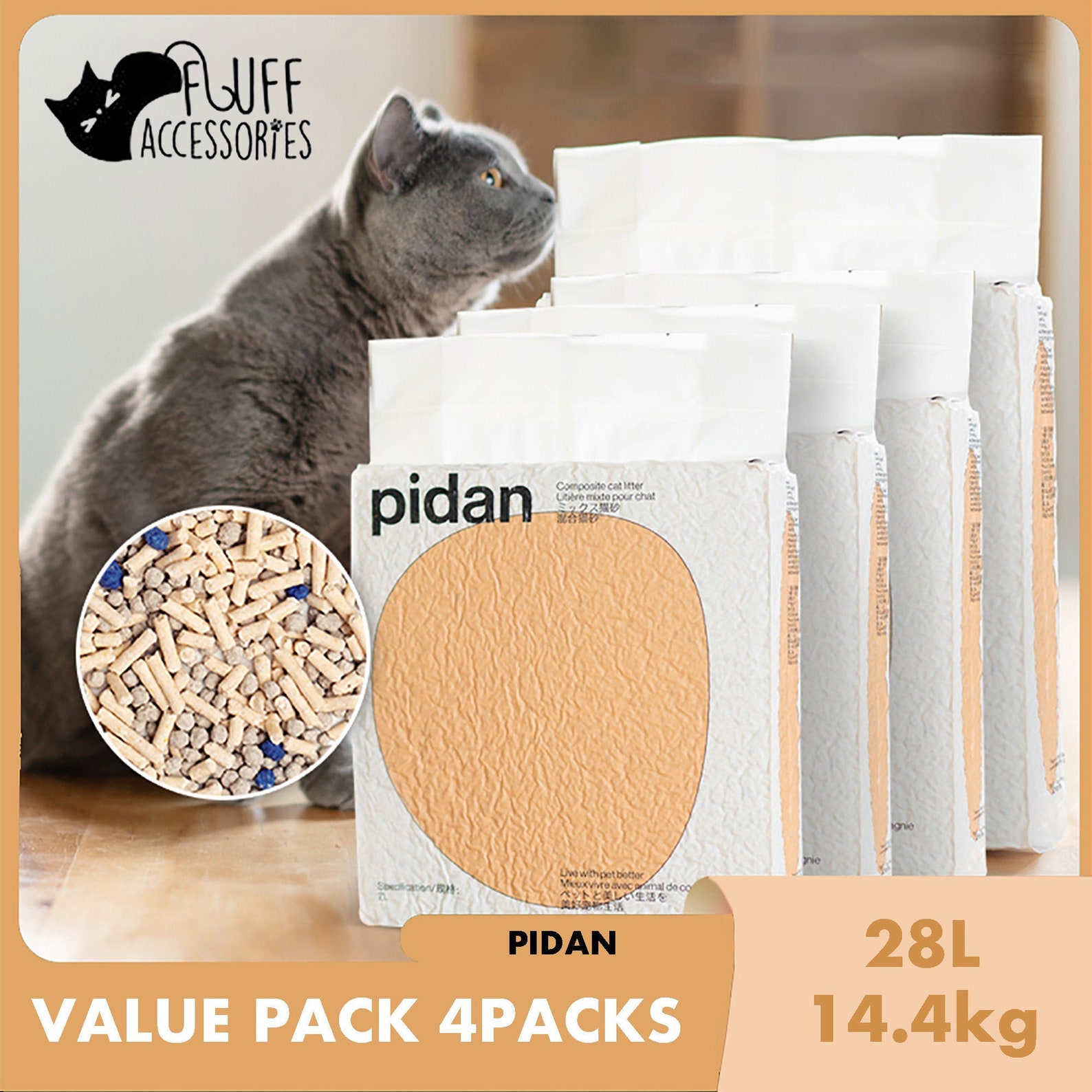 Cat Litter Pidan Composite Premium Mixed Flushable Tofu Etsy